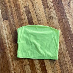 Wild Fable fluorecent green/yellow tube top